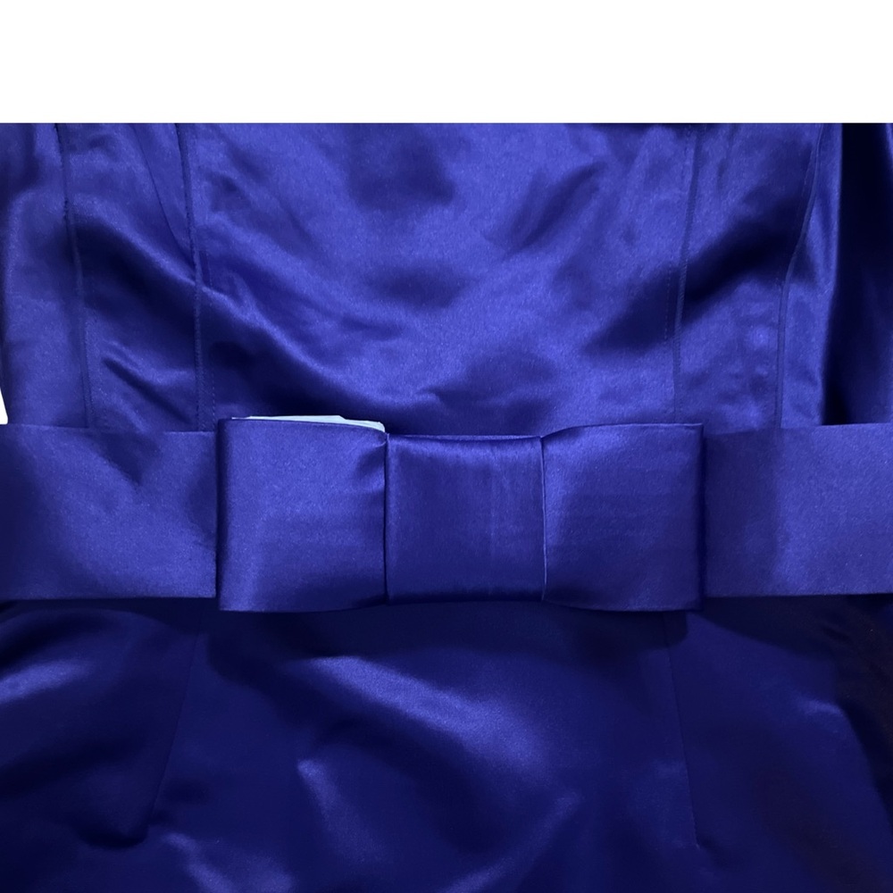 Nue by Shani sold at Nordstrom NWT Plum Cocktail Dress with Bow Detail Size 10 - Picture 8 of 13